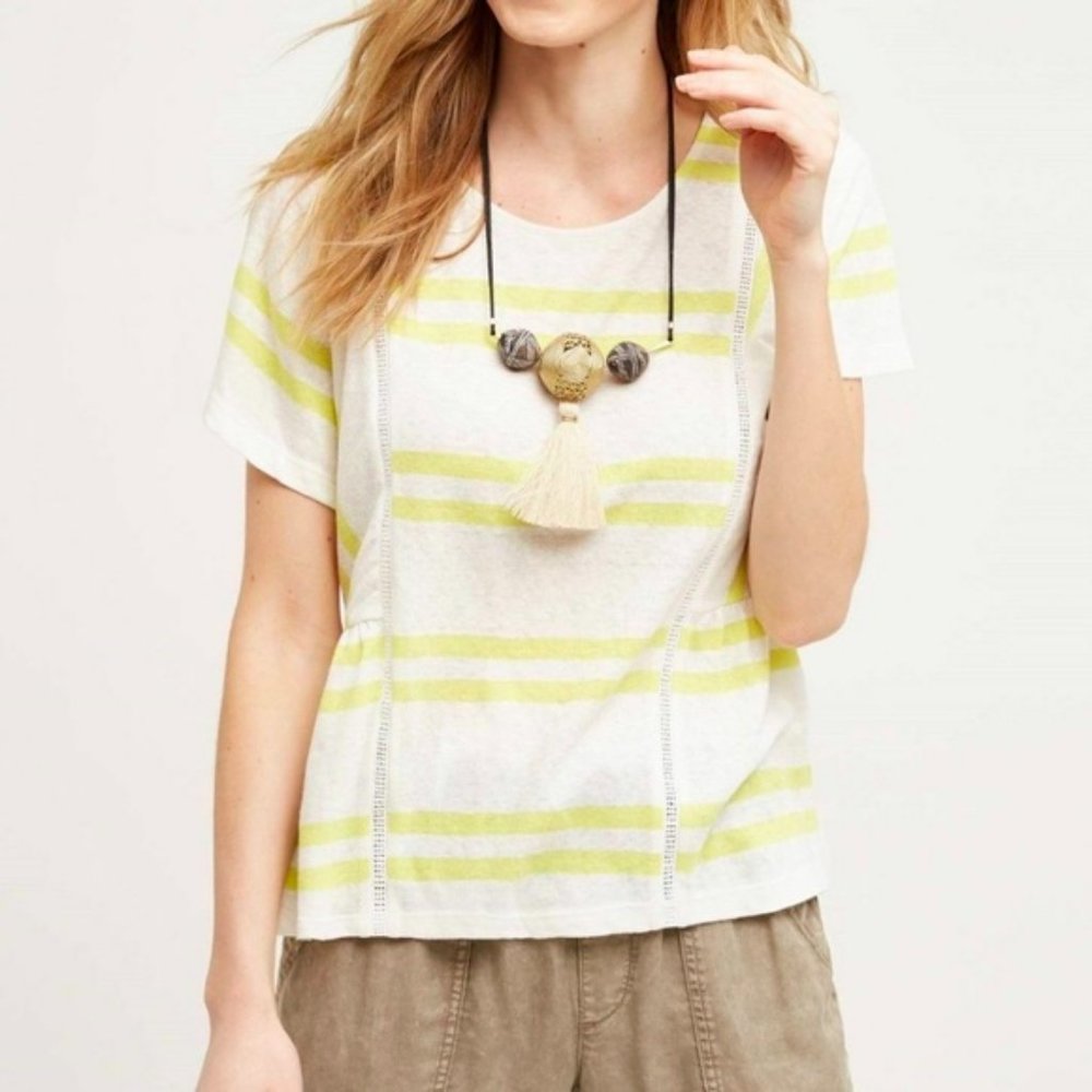 Anthropologie Postmark 9-H15 Hitch Tee Stripe